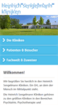 Mobile Screenshot of heinrich-sengelmann-krankenhaus.de