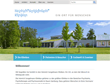 Tablet Screenshot of heinrich-sengelmann-krankenhaus.de